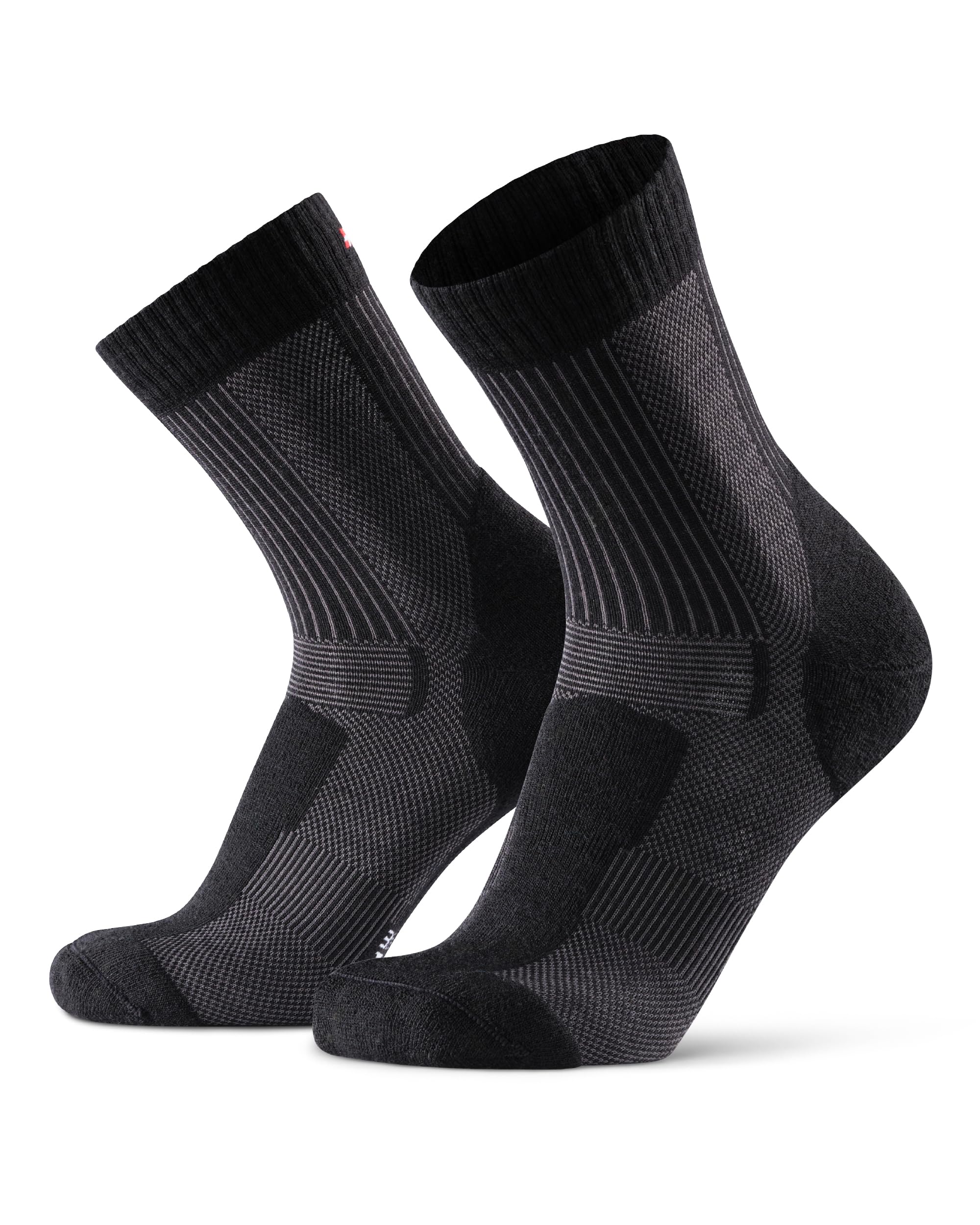 DANISH ENDURANCE Calze Trekking Lana Merino, Calze Termiche Anti-Vesciche, Traspiranti, Calzini Invernali Escursionismo Unisex, 1 o 5 Paia