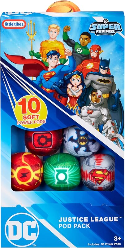 Pods de poder de la Liga de la Justicia, DC Active Play Toy Blasters, para niños y niñas de más de 3años