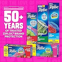 Vista 8 de Ziploc Gallon Food Storage Bags, Stand-Up Bottom, Easy to Fill, 162 Count (Packaging May Vary)