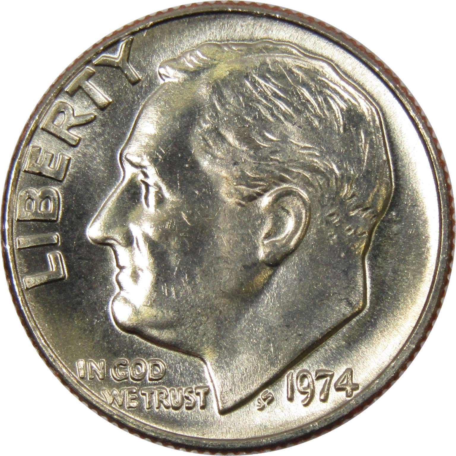 1974 Roosevelt Dime BU Uncirculated Mint State 10c US Coin