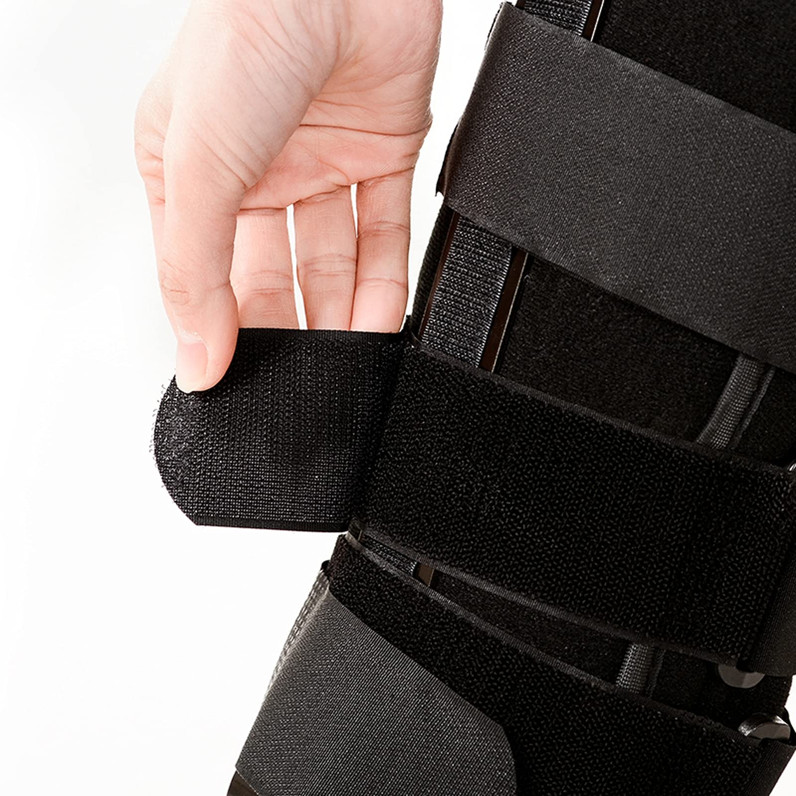 Soporte para espinillas Ortesis para fracturas Bota ortopédica Soporte para Tobillo Pie Antideslizante con articulación de Tobillo Soporte Fijo Férula para Fascitis Plantar Tobil