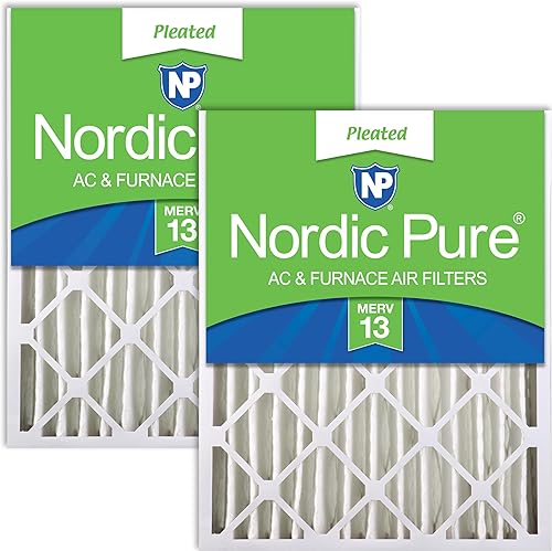Miniatura 1 de Nordic Pure MERV -20 x 25 x 4 Filtro de aire plisado para horno (profundidad real 3-58), 20x25x4 (3 58)