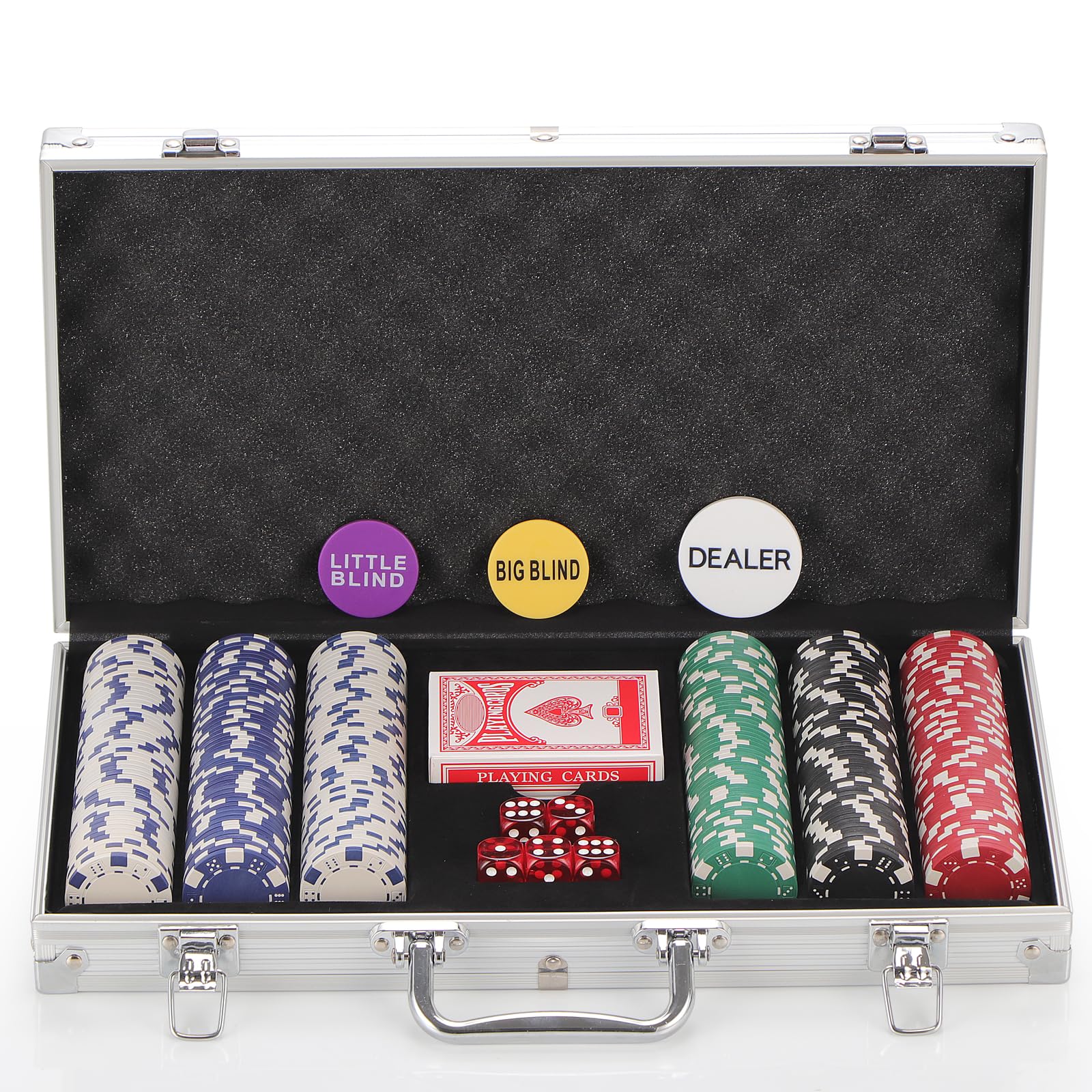 Buy Poker Chips Set for Texas Holdem,Blackjack, Tournaments with