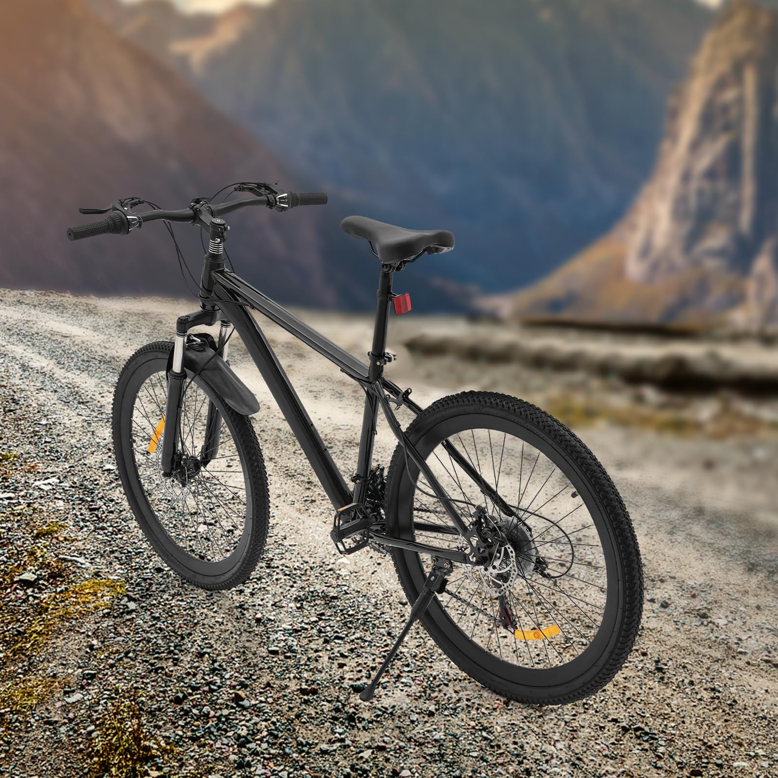 Bicicleta de montaña Dofanqing, bicicleta de alpinismo, bicicleta de hombre, cambio de 21 marchas, sillín ajustable, amortiguadores y frenos de disco, adecuada para viajes en todas las carreteras
