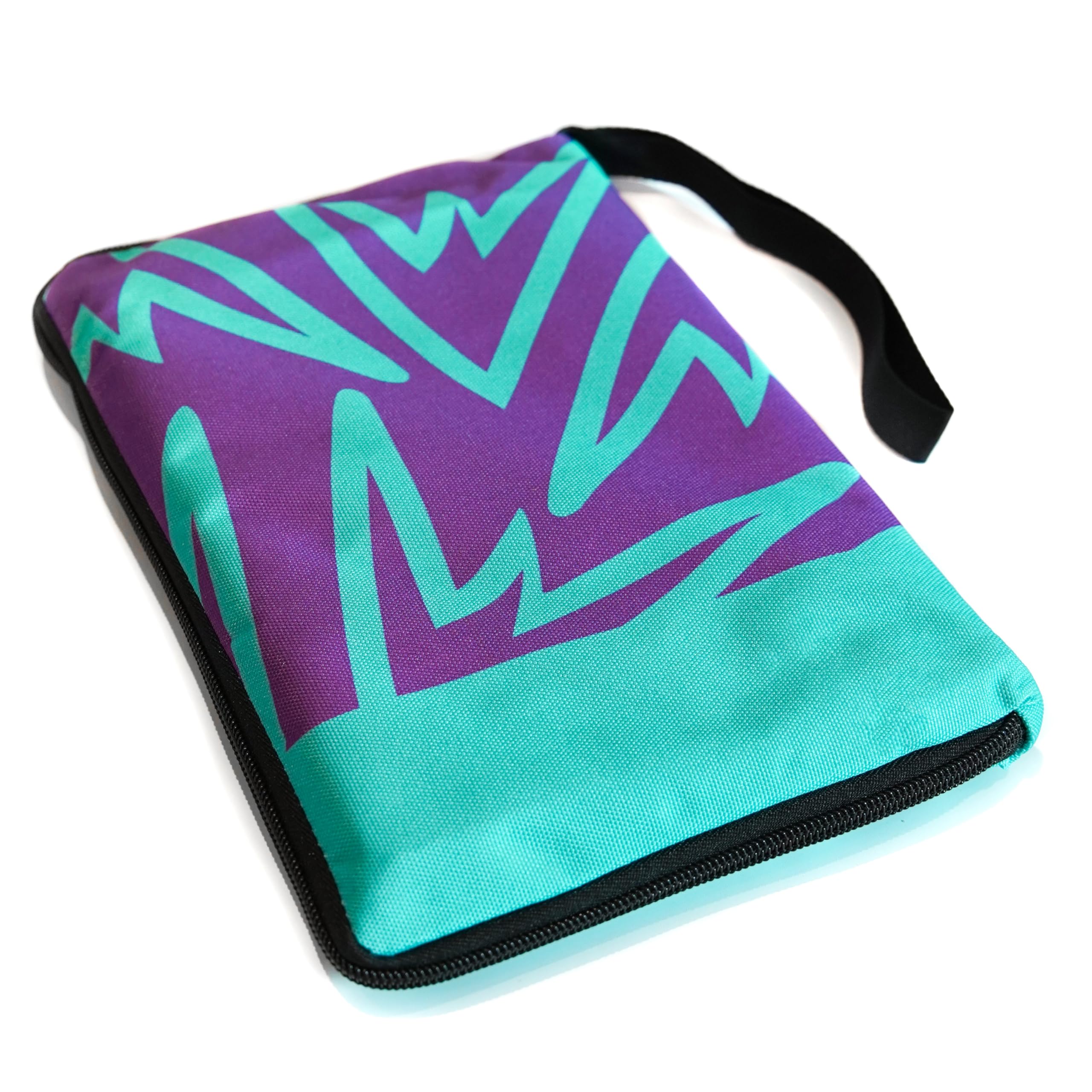 Psychi Rock Climbing Guidebook Case Cover Pouch for Bouldering Mountaineering Walking Guides Maps Books (Purple/Teal) - Image 3