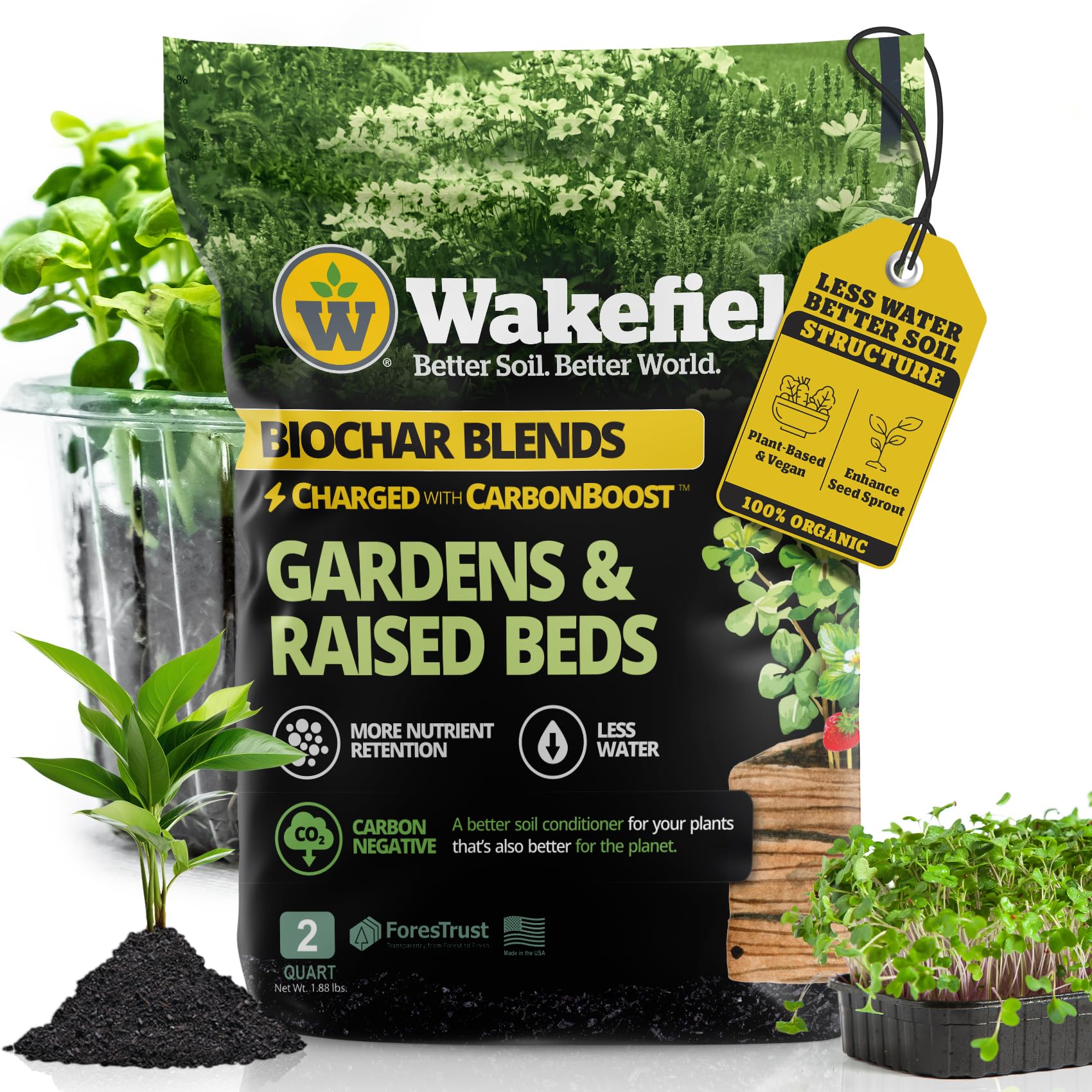 Terreau biologique légumes avec biochar mélange Wakefield