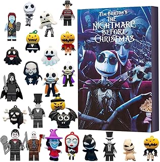 Halloween Doll Advent Calendar 2023 | Nightmare Before Christmas Advent Calendar | Halloween Advent Calendar Toys With 24 Collectible Horror Figures | 24 Days Halloween Countdown Advent Calendar