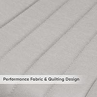 Vista 5 de Nalupatio Modern Dining Chairs Set of 4, Comfy Dining Room Chairs with Thick Cushions, Upholstered Fabric Kitchen Side Chairs with Metal Legs, Grey