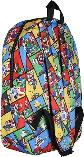 Miniatura 3 de Bioworld Super Mario - Mochila de viaje para computadora portátil con múltiples personajes