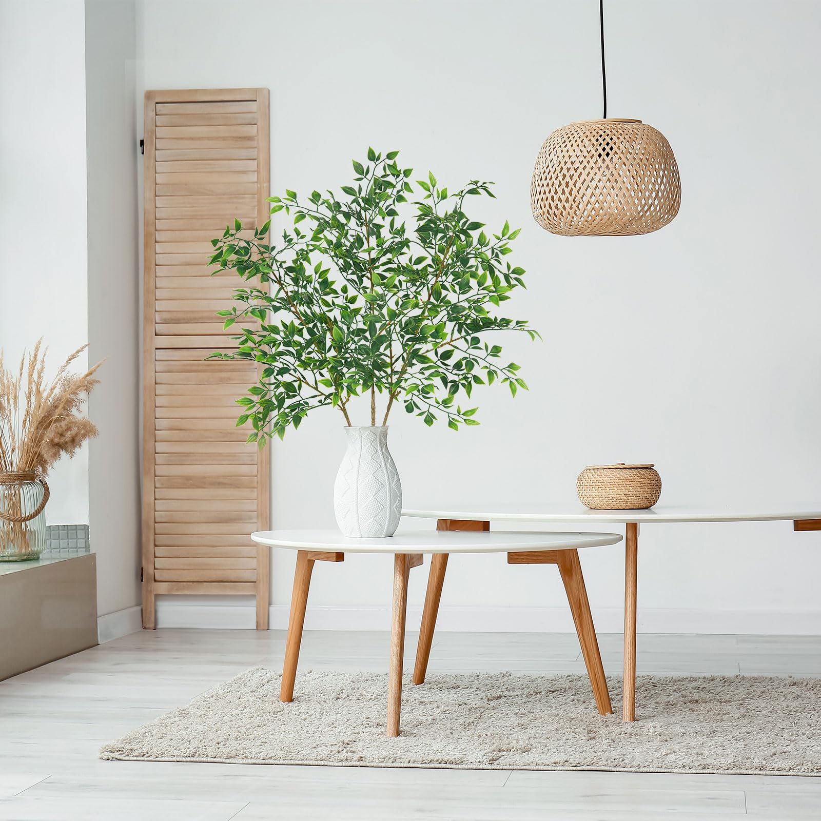 4 steli artificiali per decorazione autunnale, 72 cm di altezza, rami
