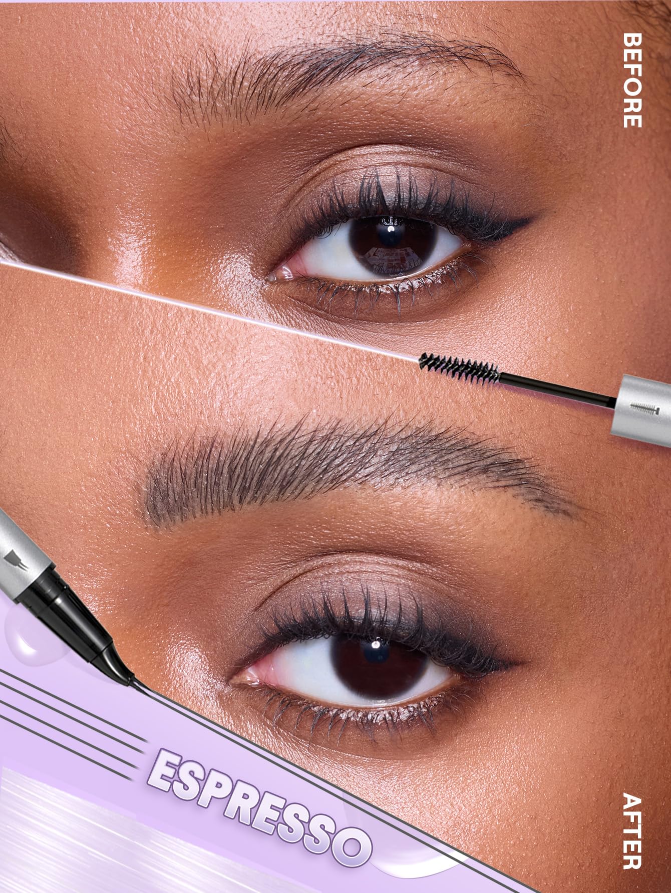 SHEGLAM Real Flow Laminating Brow Pen-Espresso, 1.1 g (Pack of 1) - Image 4