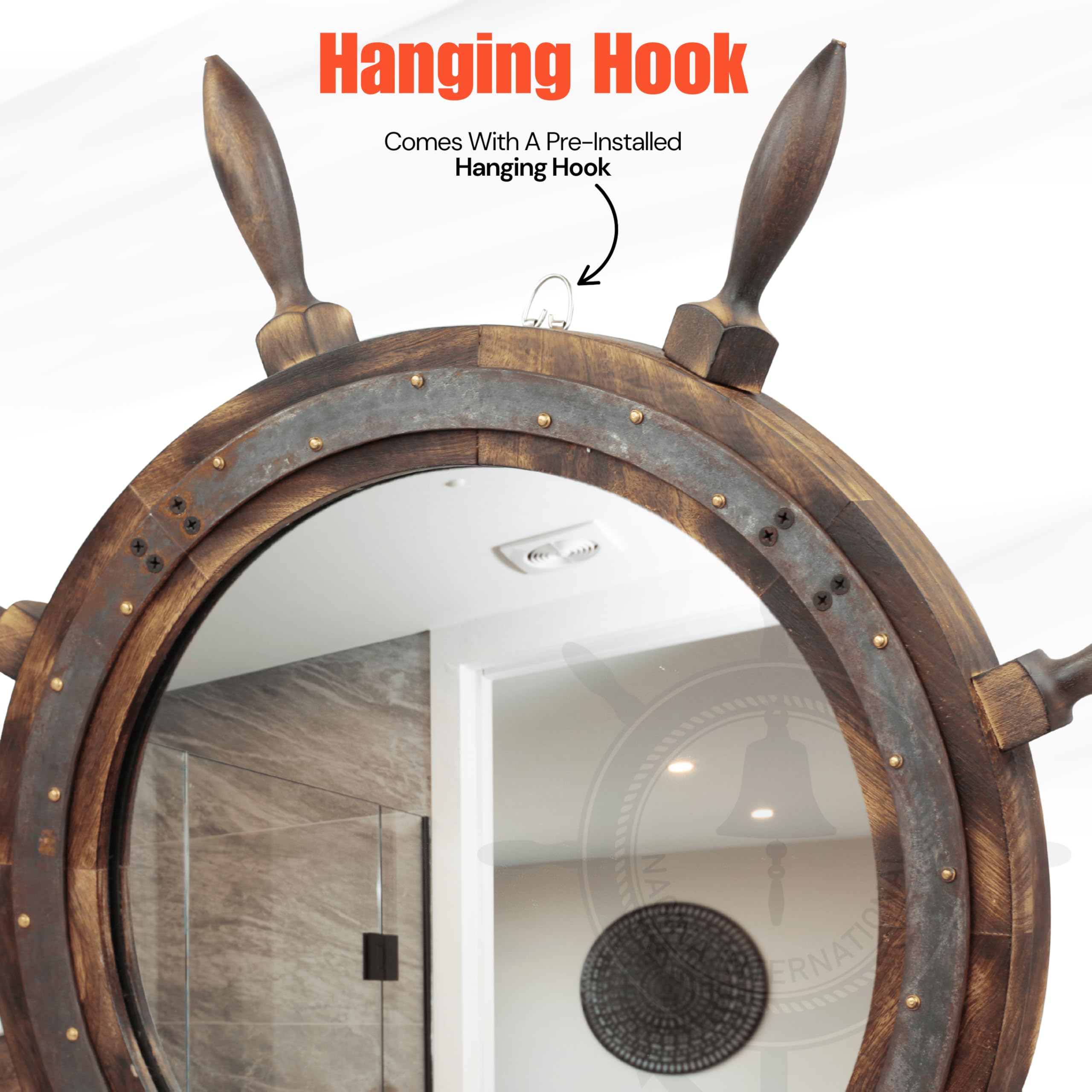 新品 アンティーク錬鉄製 装飾ミラー 錬鉄製装飾ミラー | Kiny