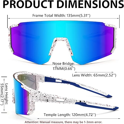 Miniatura 7 de FEISEDY Gafas de sol para niños, gafas de sol de béisbol juveniles, UV400, deportes, adolescentes, ciclismo, sombras para niños y niñas de 8 a 16