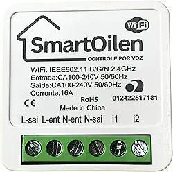 Mini Interruptor Inteligente Wi-Fi 16A – Compatível com Alexa e Google Home – SmartOilen