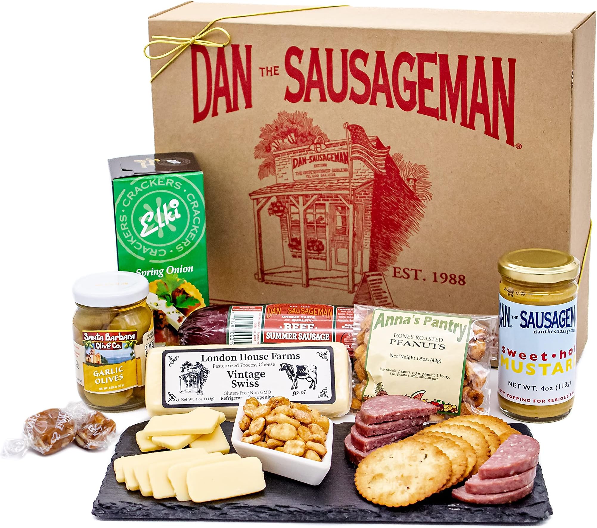 The Wisconsin Cheeseman Cheese and Sausage Combo