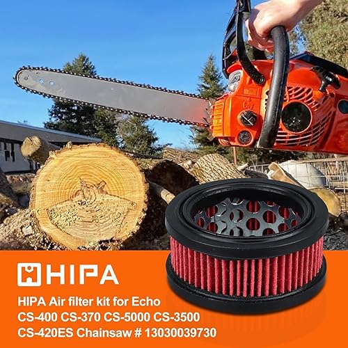 Miniatura 2 de Hipa 13030039730 CS400 Kit de afinación de filtro de aire para Echo CS-400 CS370 CS370F CS400F CS420ES Motosierra con bombilla de imprimación Filtro