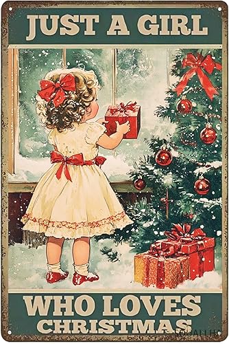 Miniatura 21 de Letrero de estaño divertido Deseos cálidos de invierno Gato Letrero de metal divertido Letreros de invierno rústicos Decoración de pared para patio