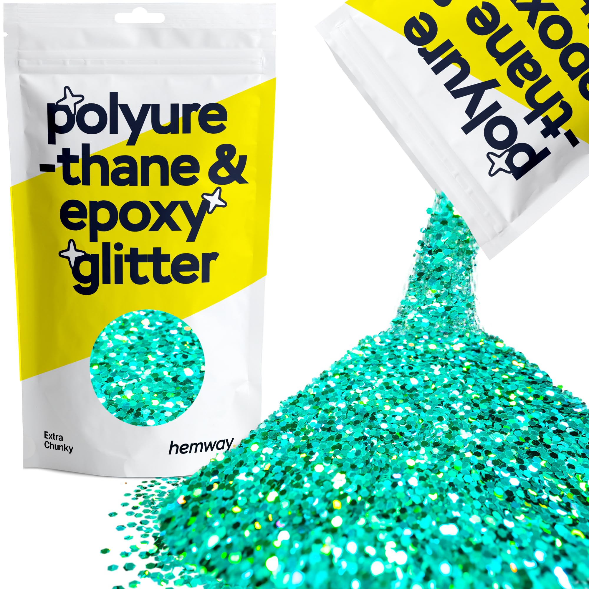 Hemway Resin Glitter Bronze Brown 100g Super Chunky | Polyurethane & Epoxy Glitter for Resin Crafts, Tumblers, Coasters, Floor & Table Art — view 94
