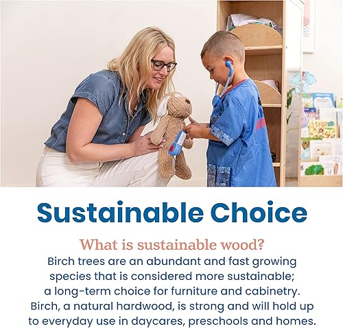 Miniatura 7 de ECR4Kids Carrusel giratorio de disfraces, organizador de disfraces, natural Natural,Gris (Grey Wash),Blanco Cal,https://www.amazon.com/dp/undefined