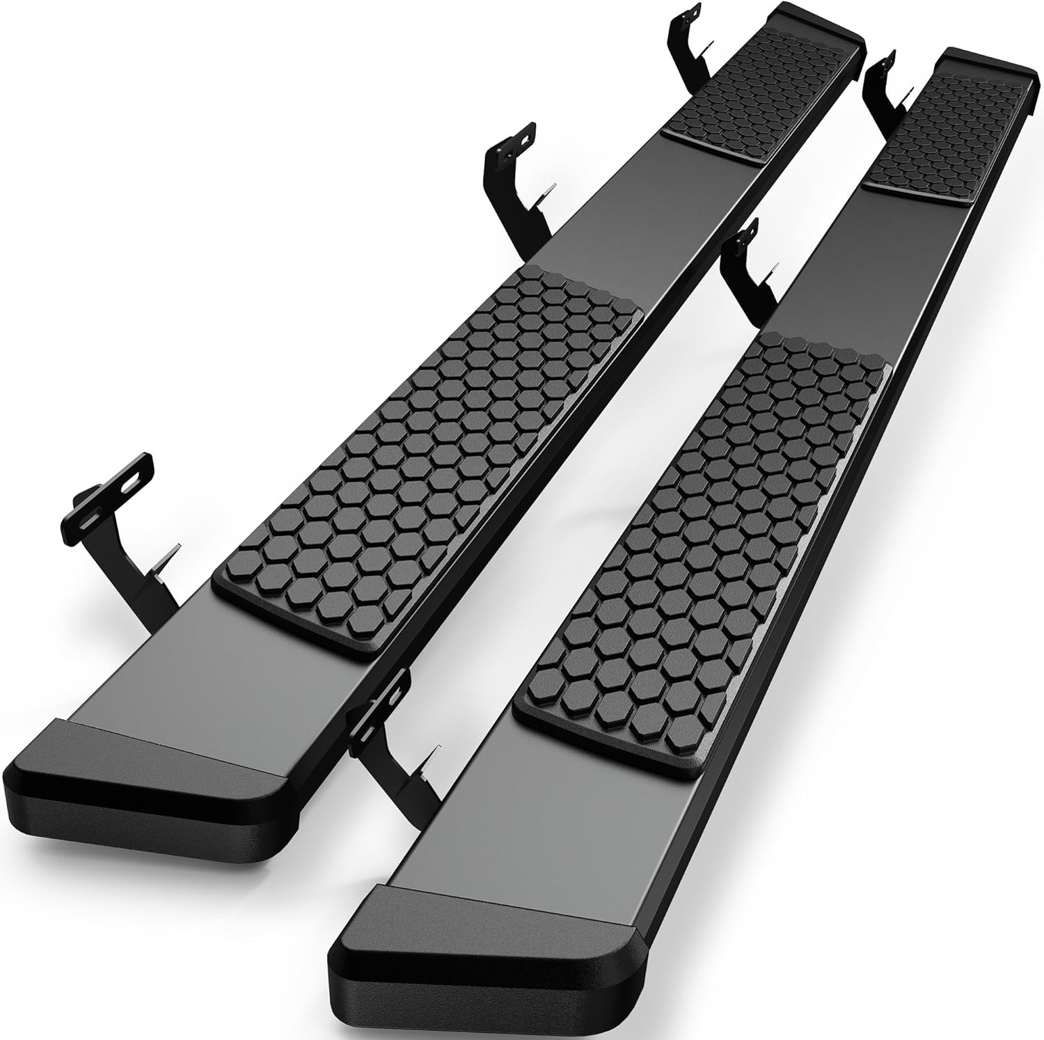 AUTOSAVER88 6 Inches Running Boards Compatible with 2009-2018 Ram 1500, 2019-2024 1500 Classic, 2010-2026 Ram 2500/3500 New Body Crew Cab, Stainless Steel Side Steps Black Powder Coated Nerf Bars