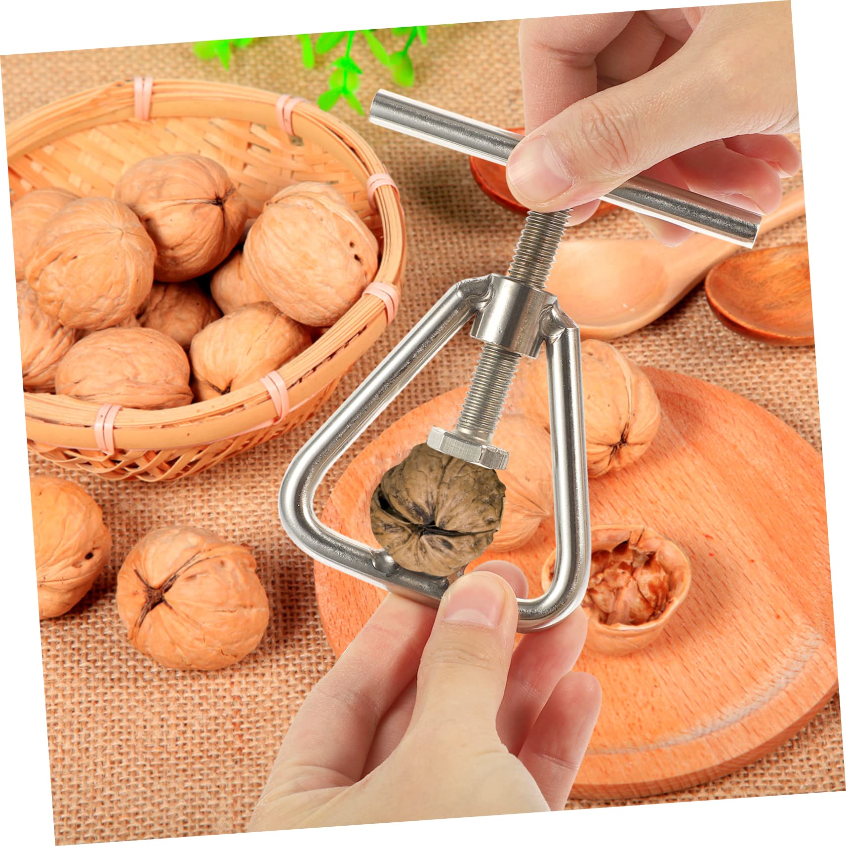 WRITWAA Walnut Clip Peeler Nutcracker Manual Tool for Dried Fruit Macadamia Heavy Duty Sheller with Comfortable Grip Effortless Nut Opening Portable and Durable Design