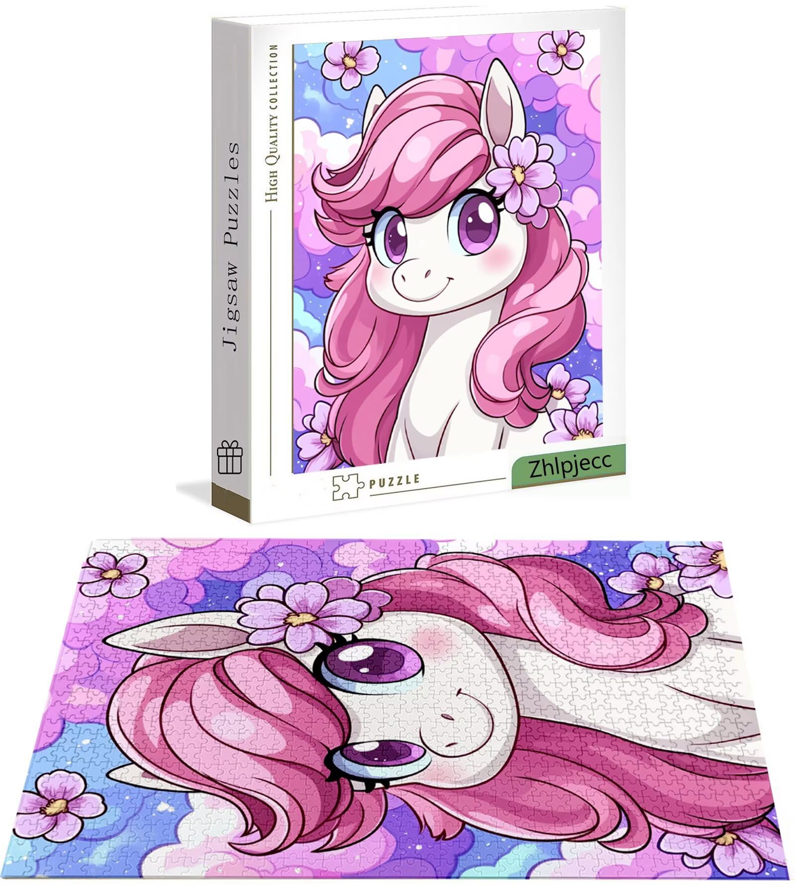 Puzzle 1500 Piezas Animal, Puzzle Caballo con Caja para Adultos, 87x57 cm, DIY 1500 Piezas Rompecabezas Madera para Adultos, Rompecabezas Desafiante para Decoracion Hogar y Pared, Regalo Mujer H-6795