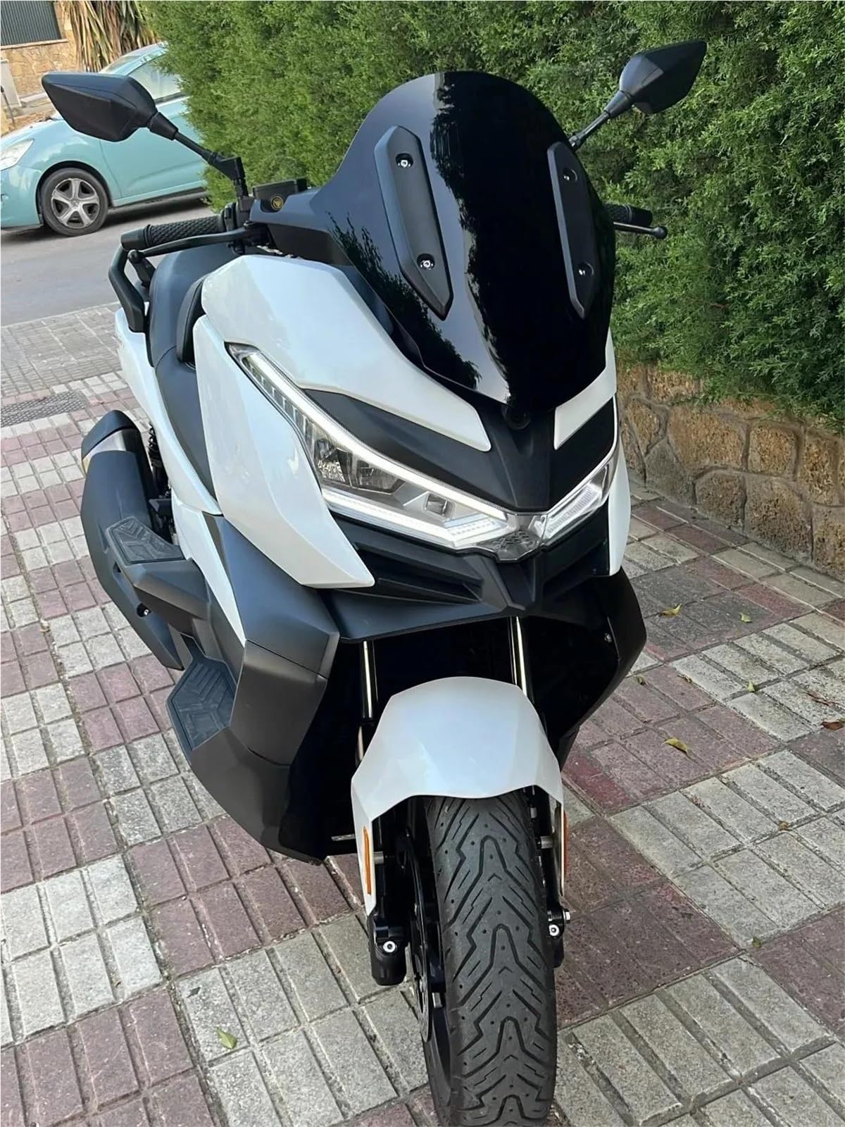 Dla VOGE 350 SR4MAX Części Motocyklowych Szyba Przednia Owiewki Przeciwwiatrowe Akcesoria Przedłużenie szyby motocykla(B)