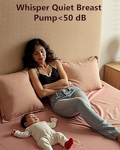 Miniatura 7 de Extractor de leche portátil con control de aplicación mejorado, extractor de leche manos libres con 3 modos y 9 niveles, bomba de lactancia portátil