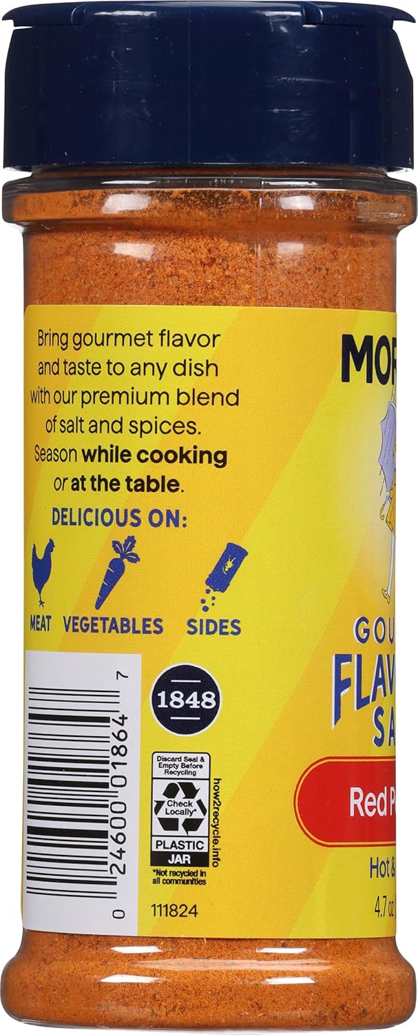 Morton Gourmet Flavored Salt Red Pepper, 4.7oz - Image 3