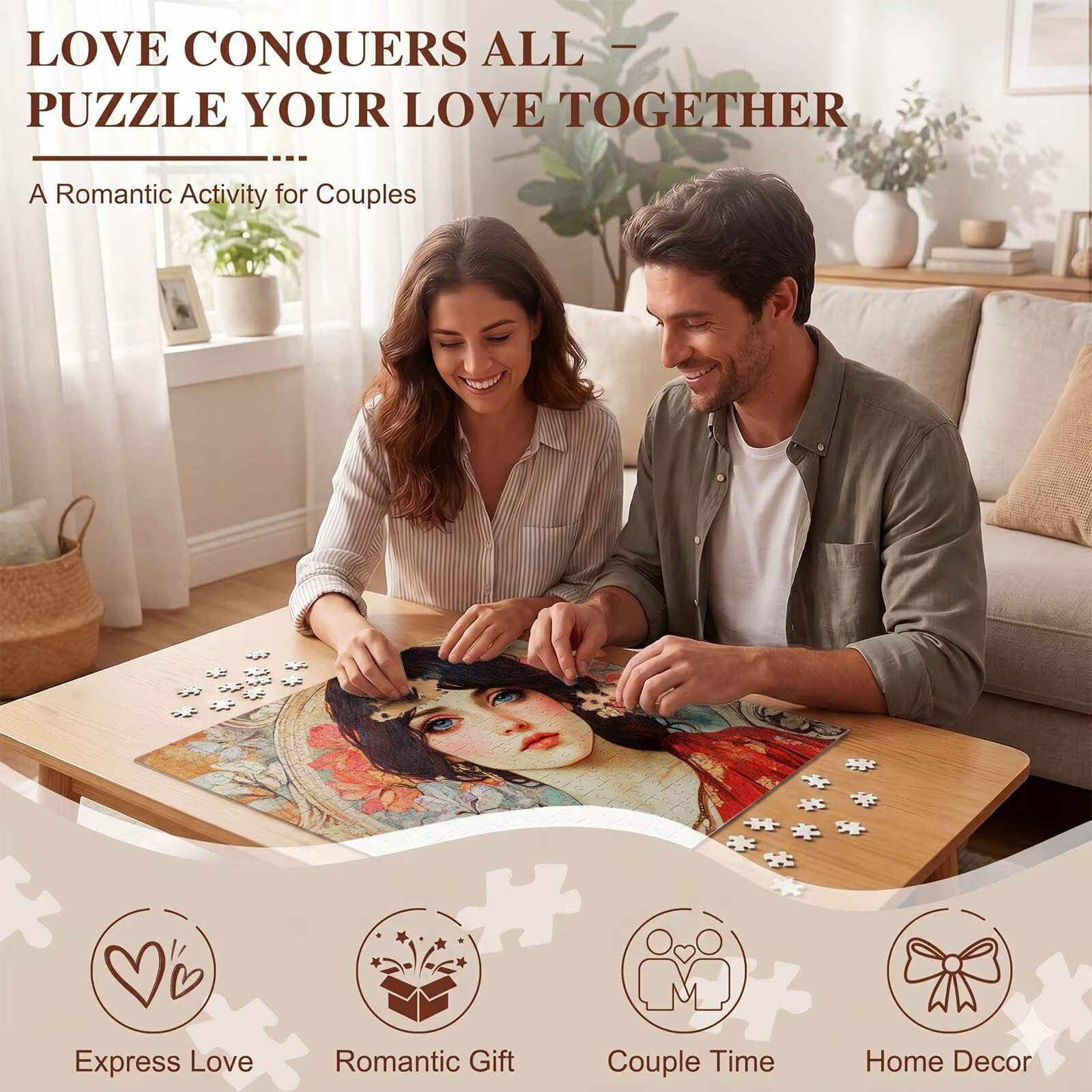 Bellezza Retro-3 Puzzle 4000 Pezzi per Adulti, Puzzle in Legno - Collezione Classica con Poster Incluso - Sfida di Concentrazione e Passatempo Antistress, Gioco per Famiglia, 141 x 87 cm f0-745