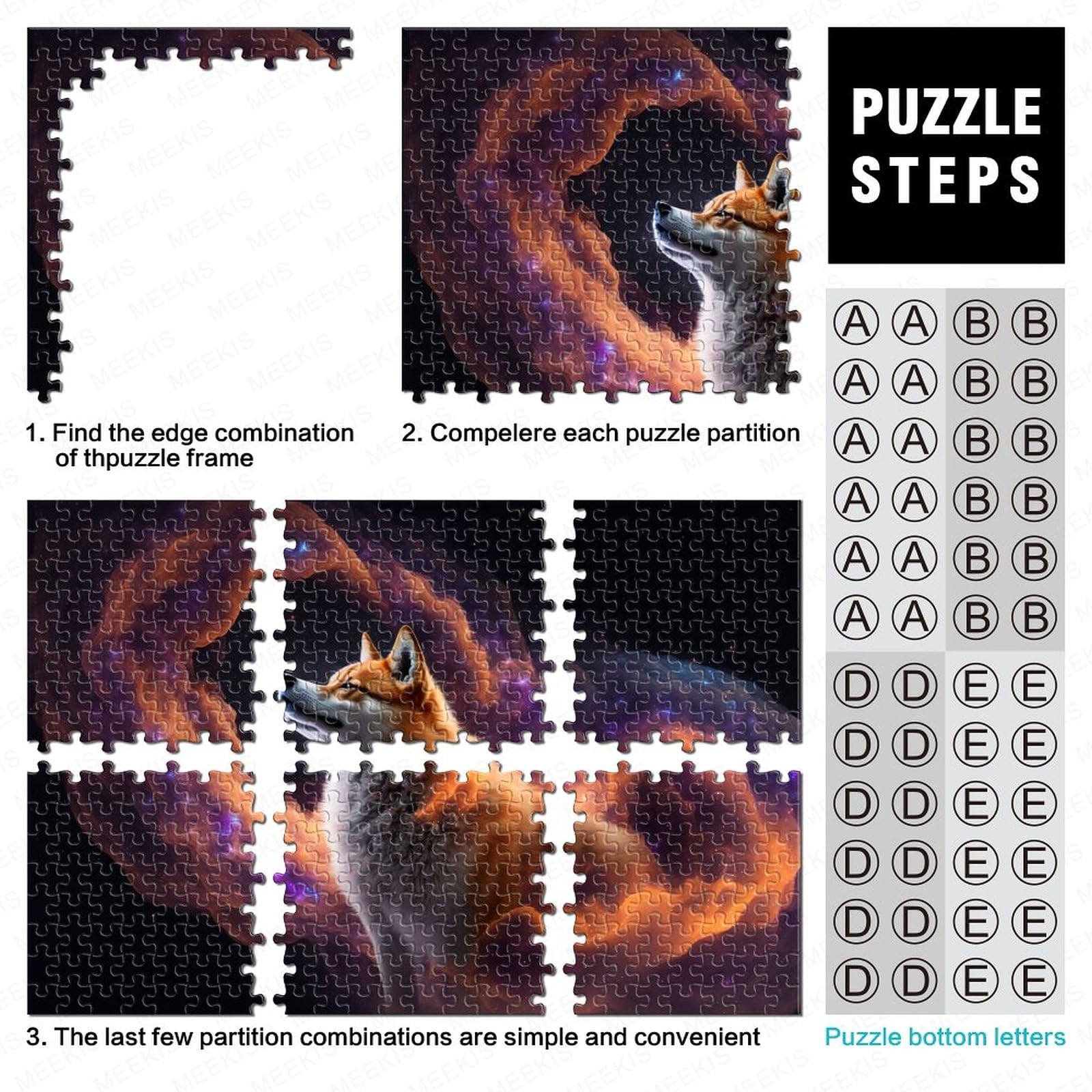 Bulldoggen-Puzzle Für Erwachsene - 1000 Teile, 75x50 Cm, Mit Poster, Aus Holzbrett