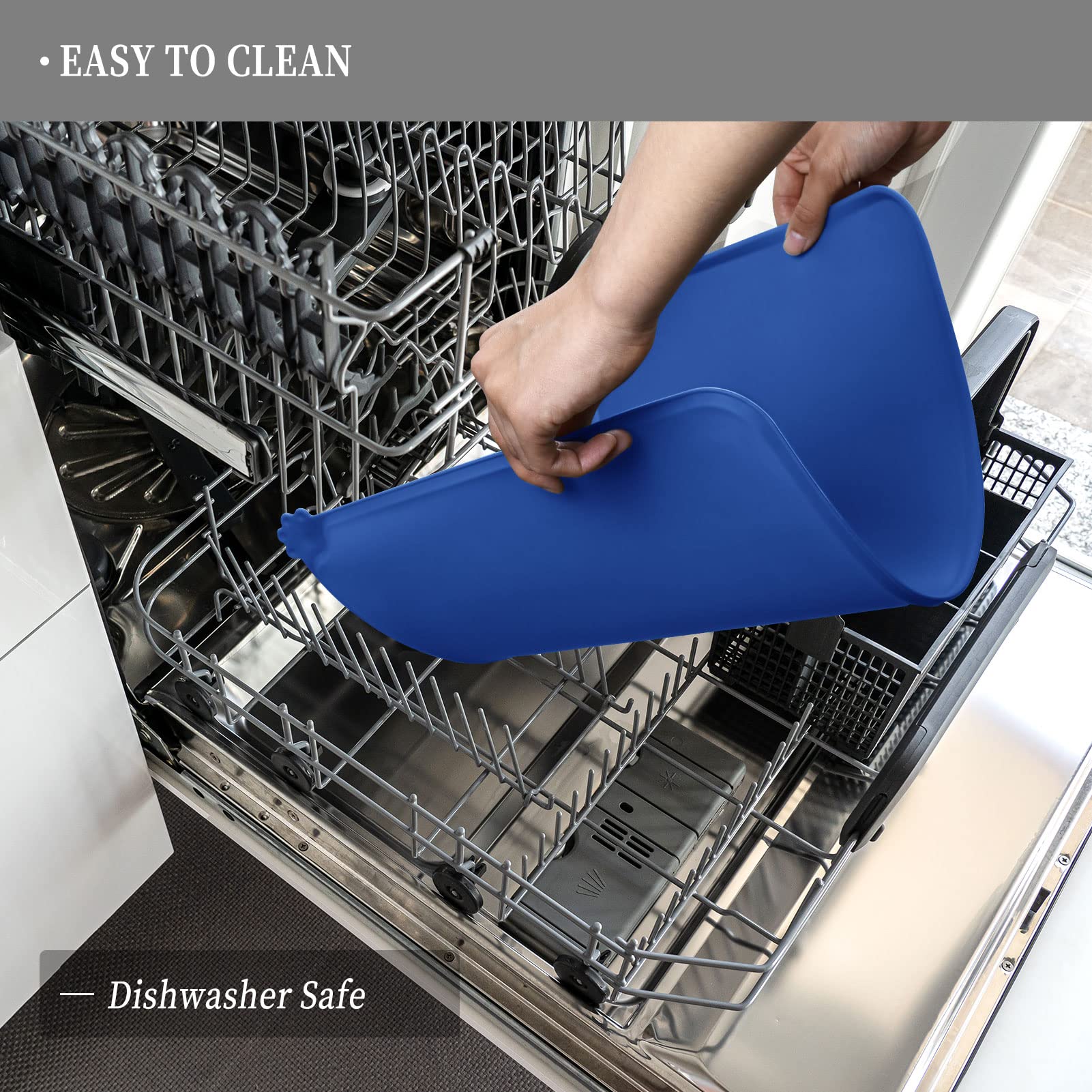 Reopet Silicone Dog Cat Bowl Mat Non-Stick Food Pad Water Cushion Waterproof - Multiple Colors, Sizes & Purposes