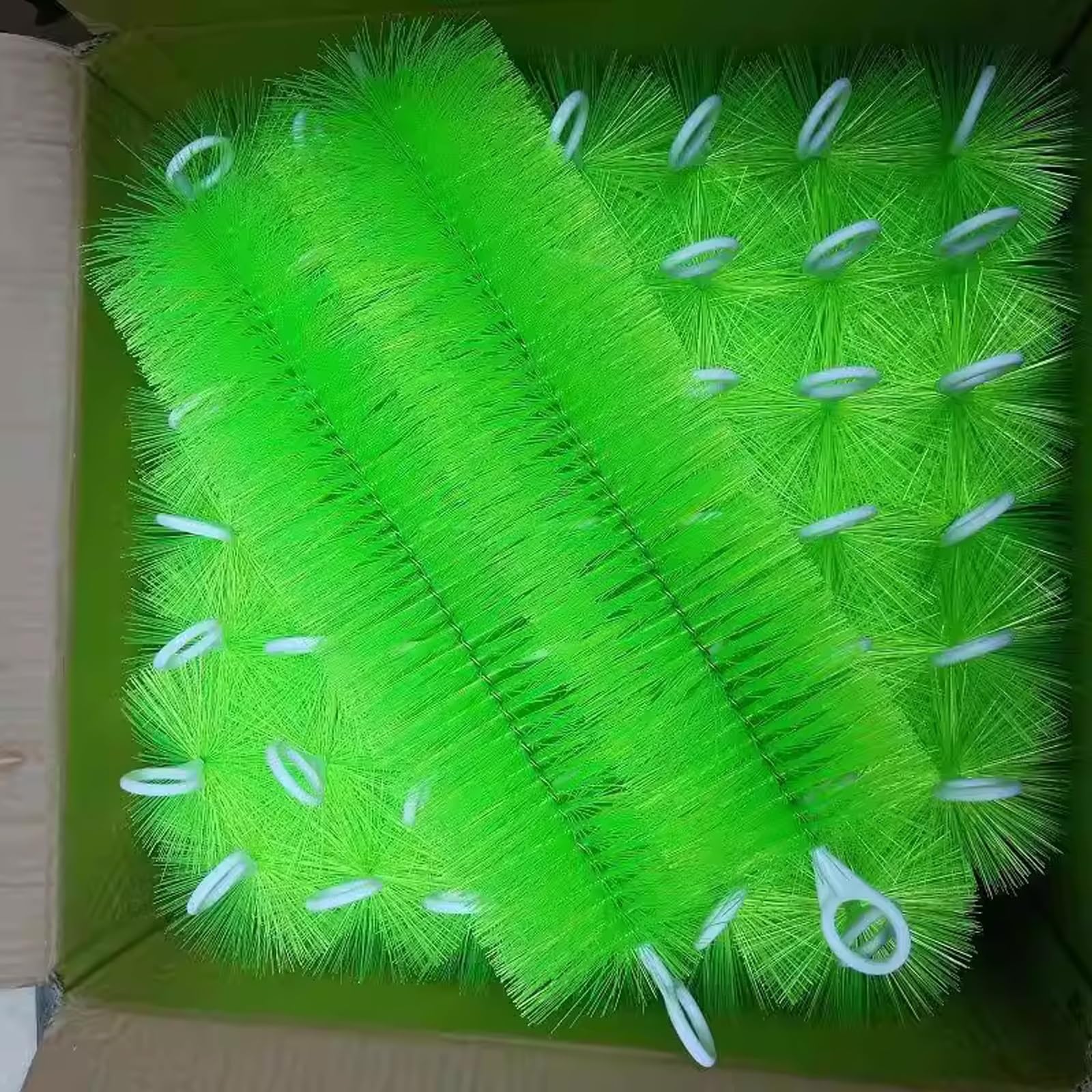 Spazzole di filtrazione per kit di filtri per laghetto, 50 pezzi, in PP e acciaio inox, per sistemi di filtraggio a pozzetto per acquari e acquari koi