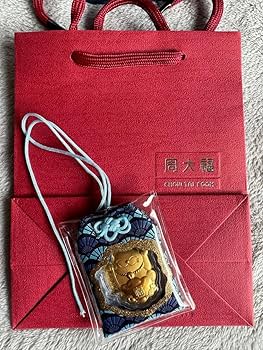 Amazon.co.jp: 24K 純金 足金 999黄金 CTF 周大福 御守り 愛情