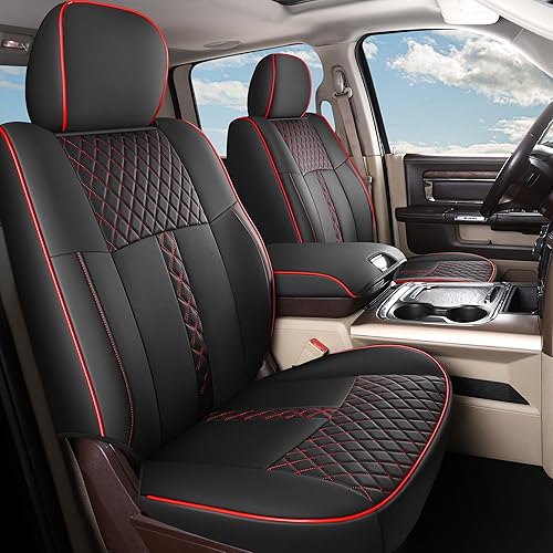 Fundas de asiento de automóvil para Dodge Ram, juego completo delantero y trasero, impermeable, protector de asiento para camioneta Ram 1500