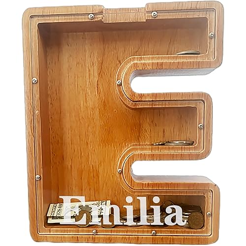 Vista 157 de Personalized Wooden Alphabet Piggy Bank-Kids Piggy Bank-Boys Girls Piggy Bank-Coin Piggy Bank-Bank-Can be Used as Christmas-Birthday Gift-Kids Gift