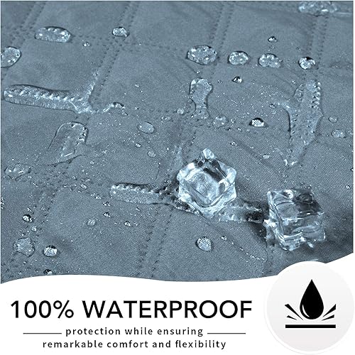 Vista 71 de Easy-Going - Funda protectora, 100 % impermeable, protector de muebles, funda de sofá, funda antideslizante lavable, reutilizable, contra Beige