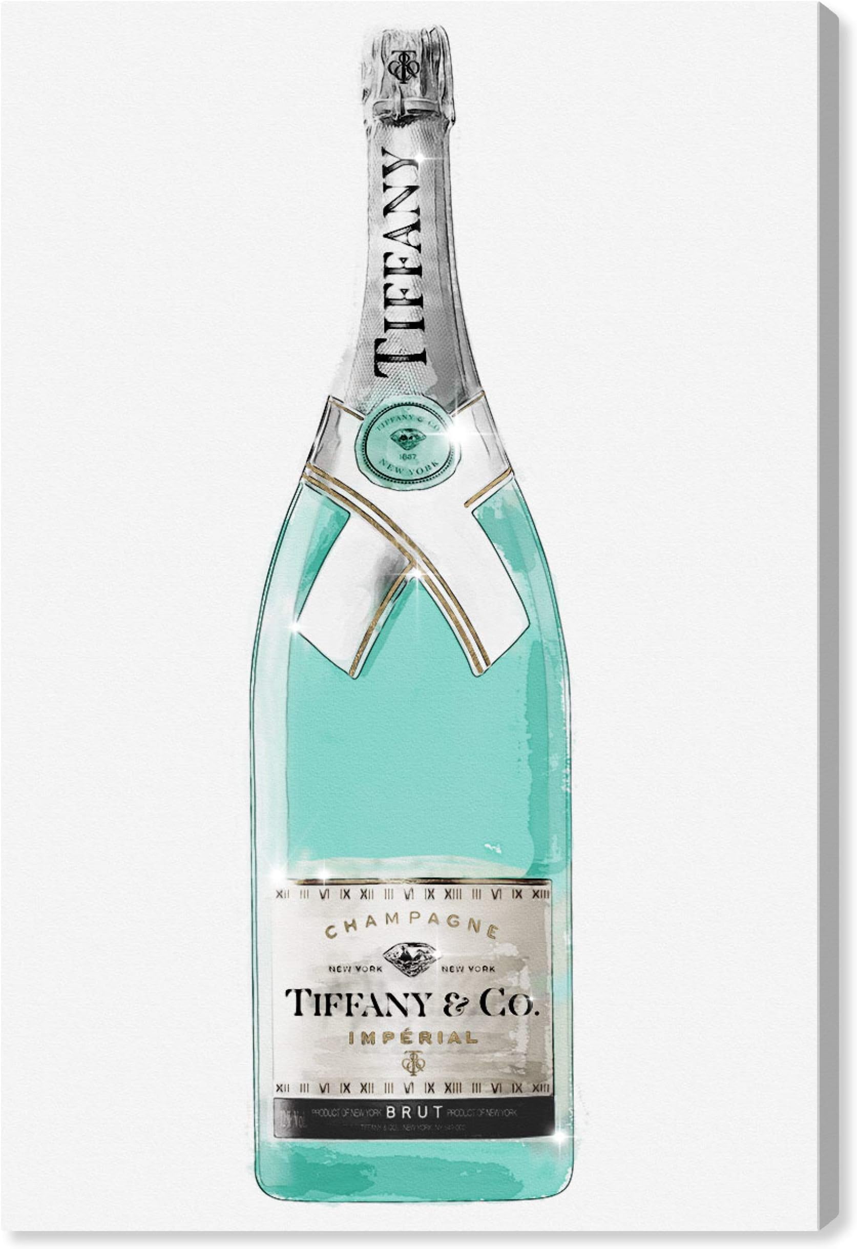 Oliver Gal 'Priceless Champagne' The Fashion Wall Art Decor Collection Modern Canvas Art Print