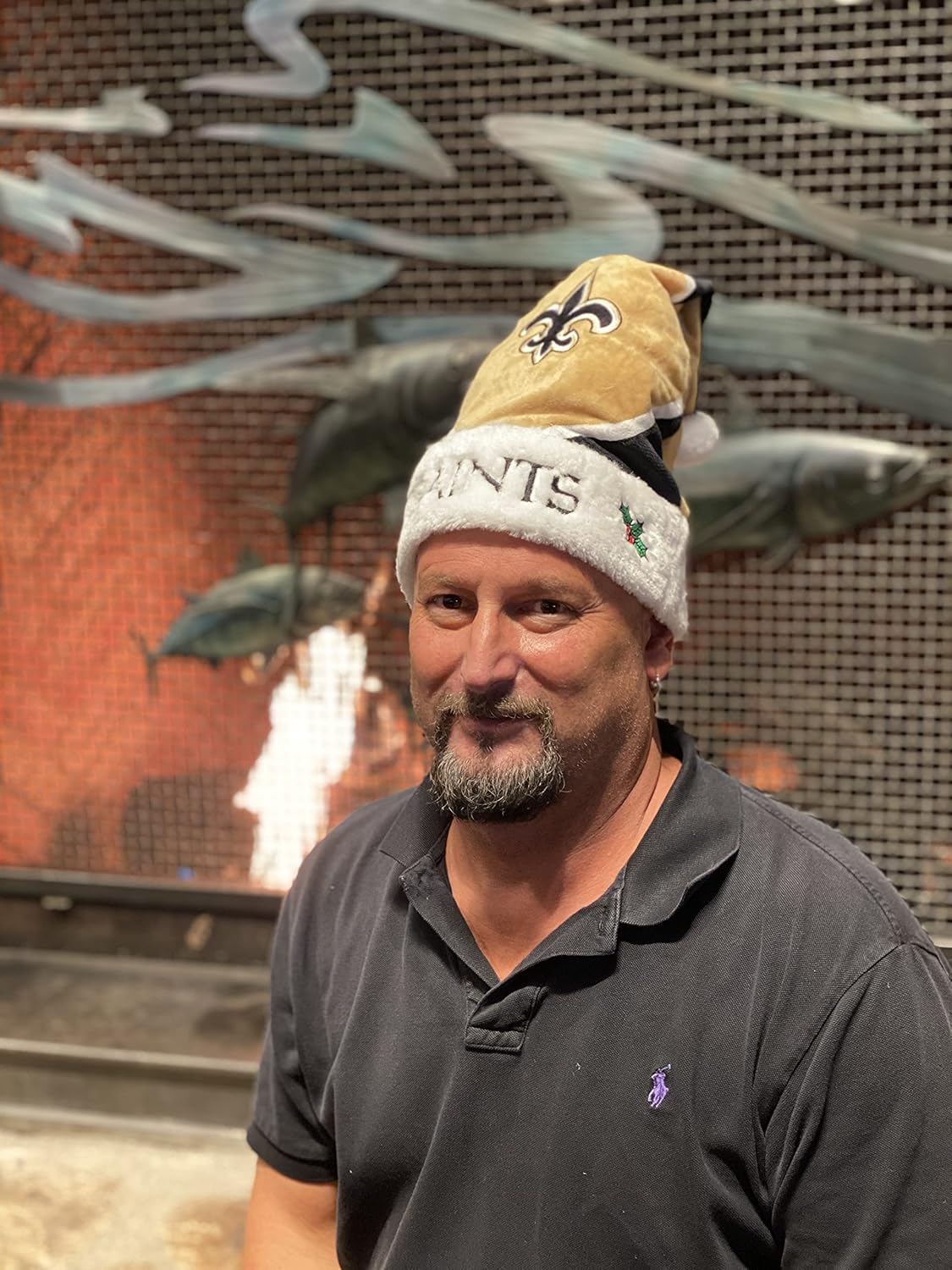 FOCO NFL Colorblock Santa Hat– Limited Edition Hat– Show Your Team Spirit with Officially Licensed Football Holiday Fan Gear - Image 3