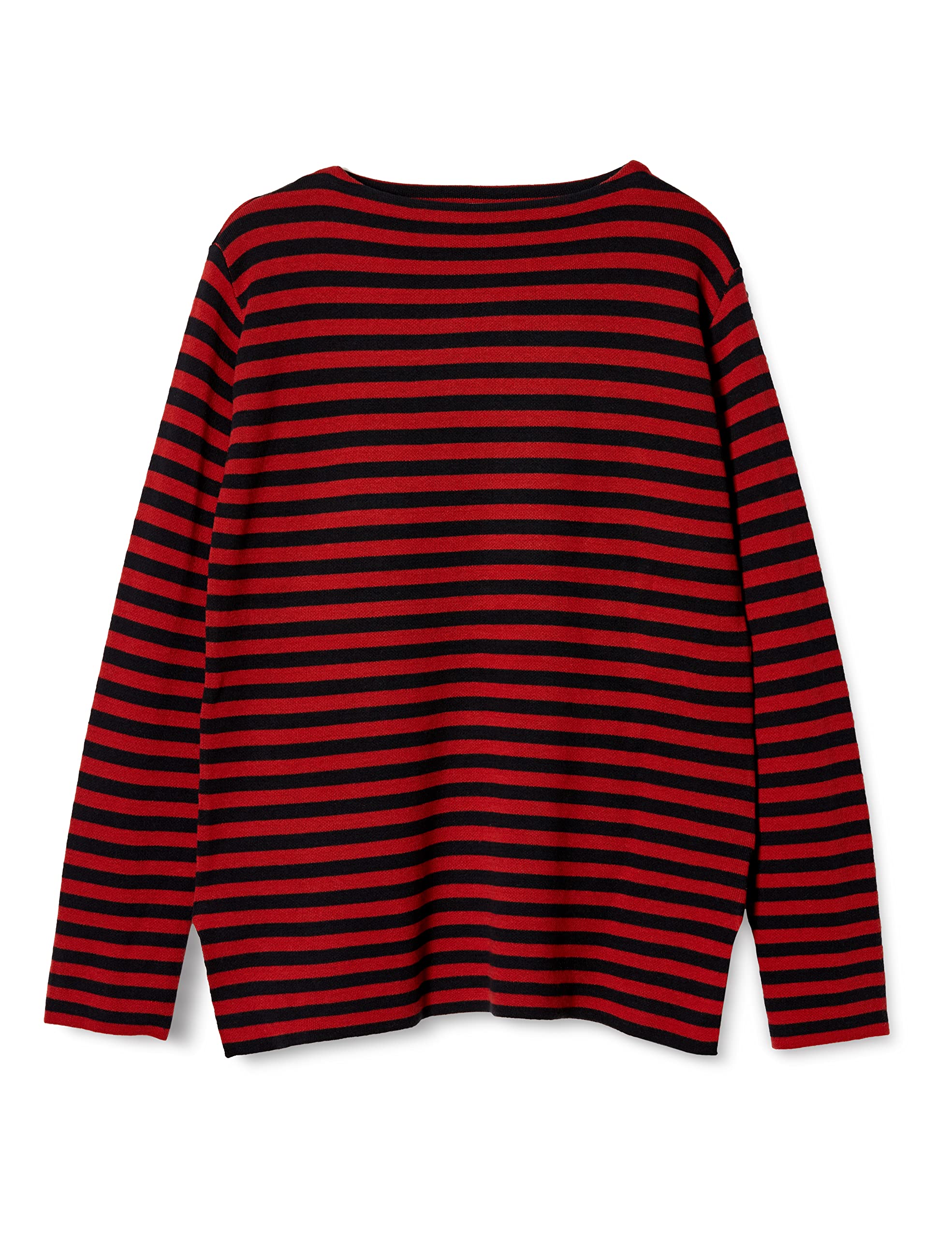 Amazon | [ミラオーウェン] JQボーダーロングニットトップス