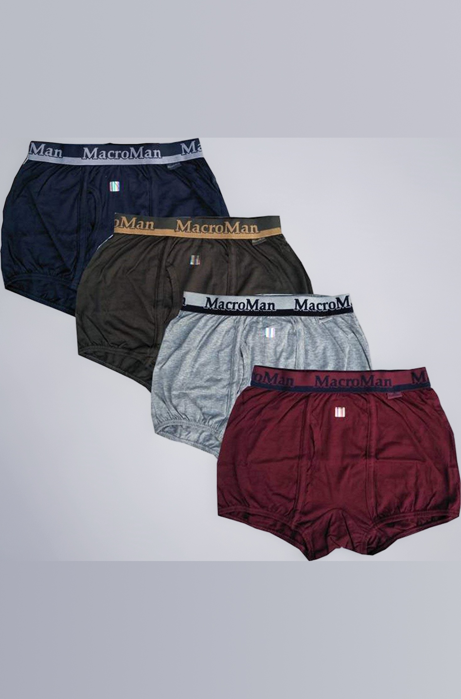 MacroMan Men's Cotton Open End Boxer Brief