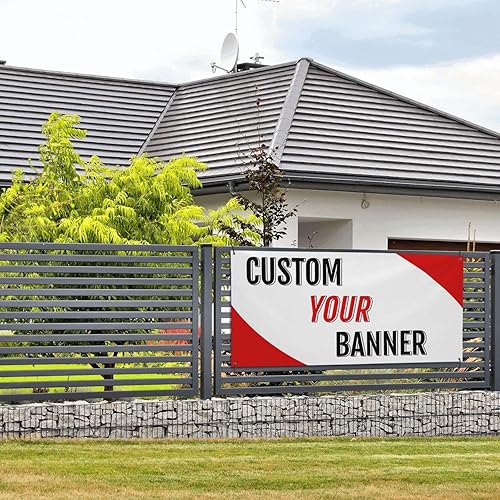 Miniatura 6 de Pancartas y letreros personalizados para fotos y texto, pancarta personalizada para exteriores para fiesta de cumpleaños, negocios, boda, decoración