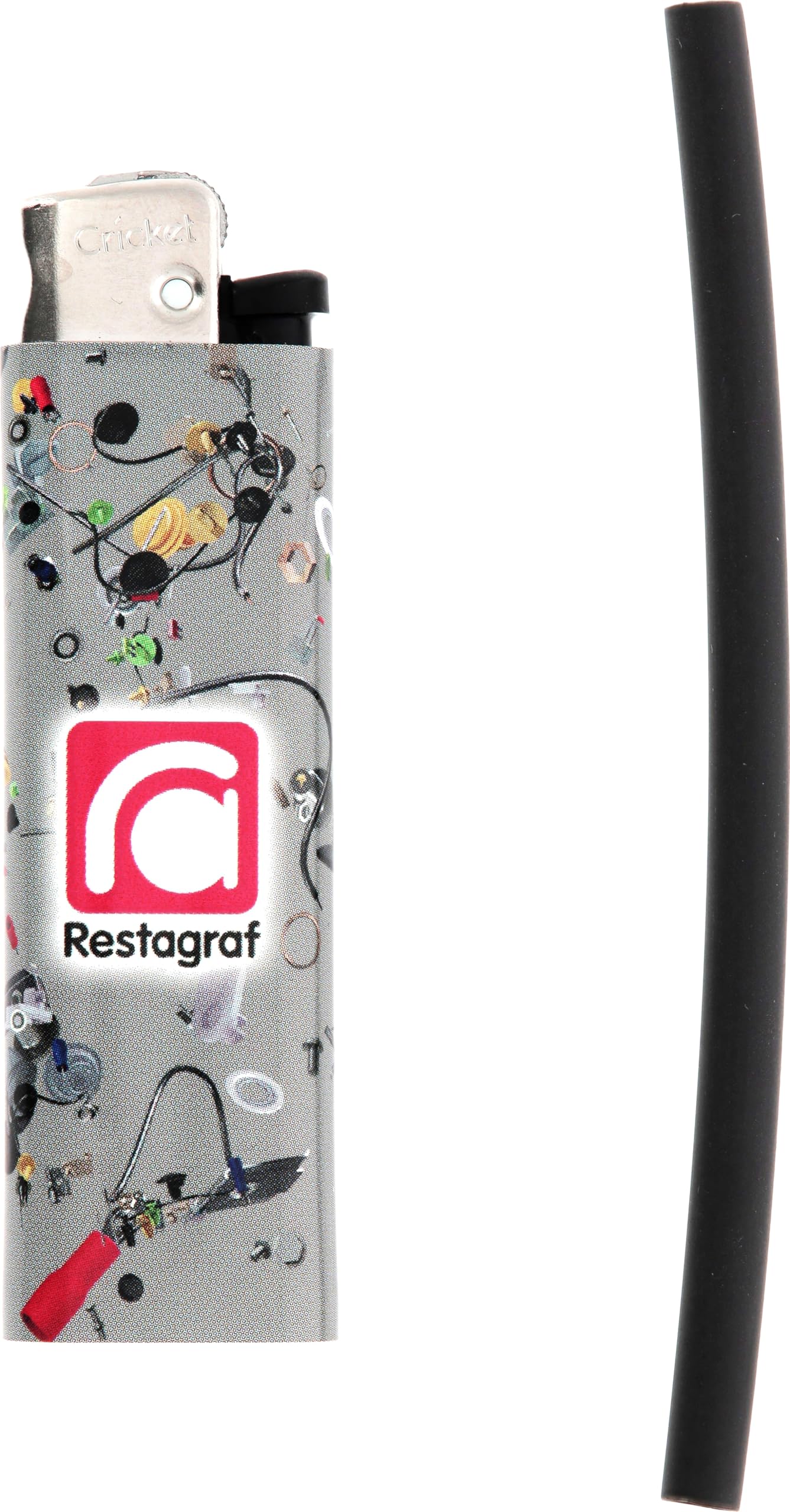 Restagraf 6655 Heat Shrink Jacket, Black, 2.4mm x 4.8mm x 10cm