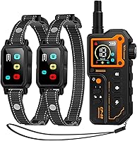Aolulf AI Dog Shock Collar for 2 Dogs (10-120lbs) - 3300FT Remote Training Collar, IPX7 Waterproof, Beep Vibration Safe Shock, Keypad Lock & Light