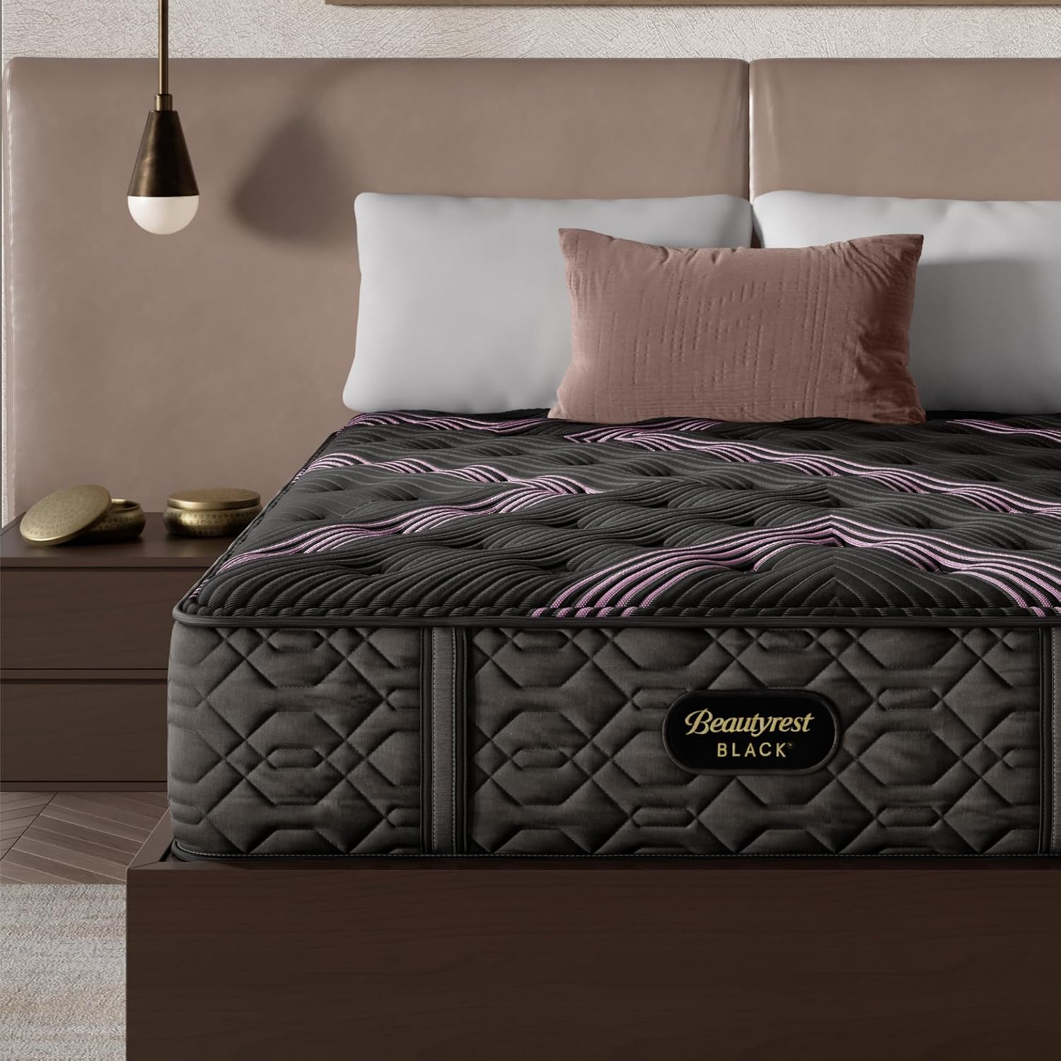Beautyrest Black Series Two 15.5" Medium King Mattress - Breathable, Cooling, and Supportive - CertiPUR-US Certified, 100-Night Sleep Trial, and 10-Year Limited Warranty