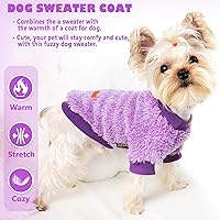 Vista 3 de Suéter para perro pequeño, suéter suave y cálido de forro polar para perros pequeños, hembras y machos, ropa de invierno para perros, ropa de té