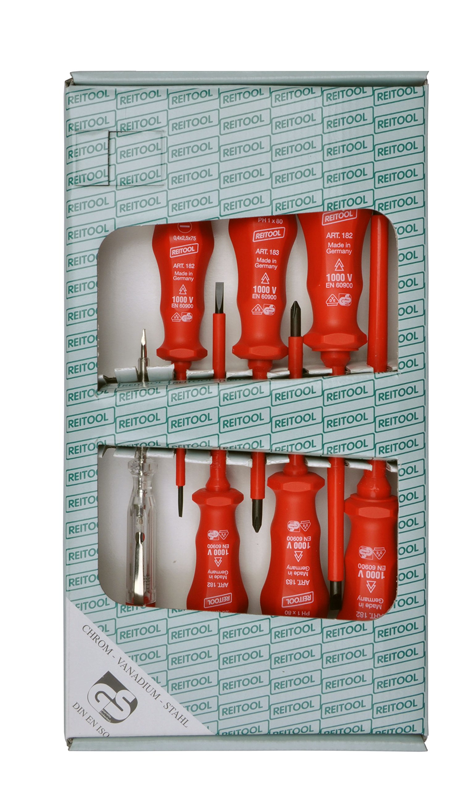 reitool 183.s Series 7 VDE Insulated Screwdriver, Red