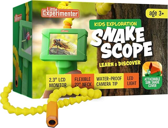 Educational STEM Borescope Snake Camera with Light - Ideal Nature Activity Gift (Ages 4-10)