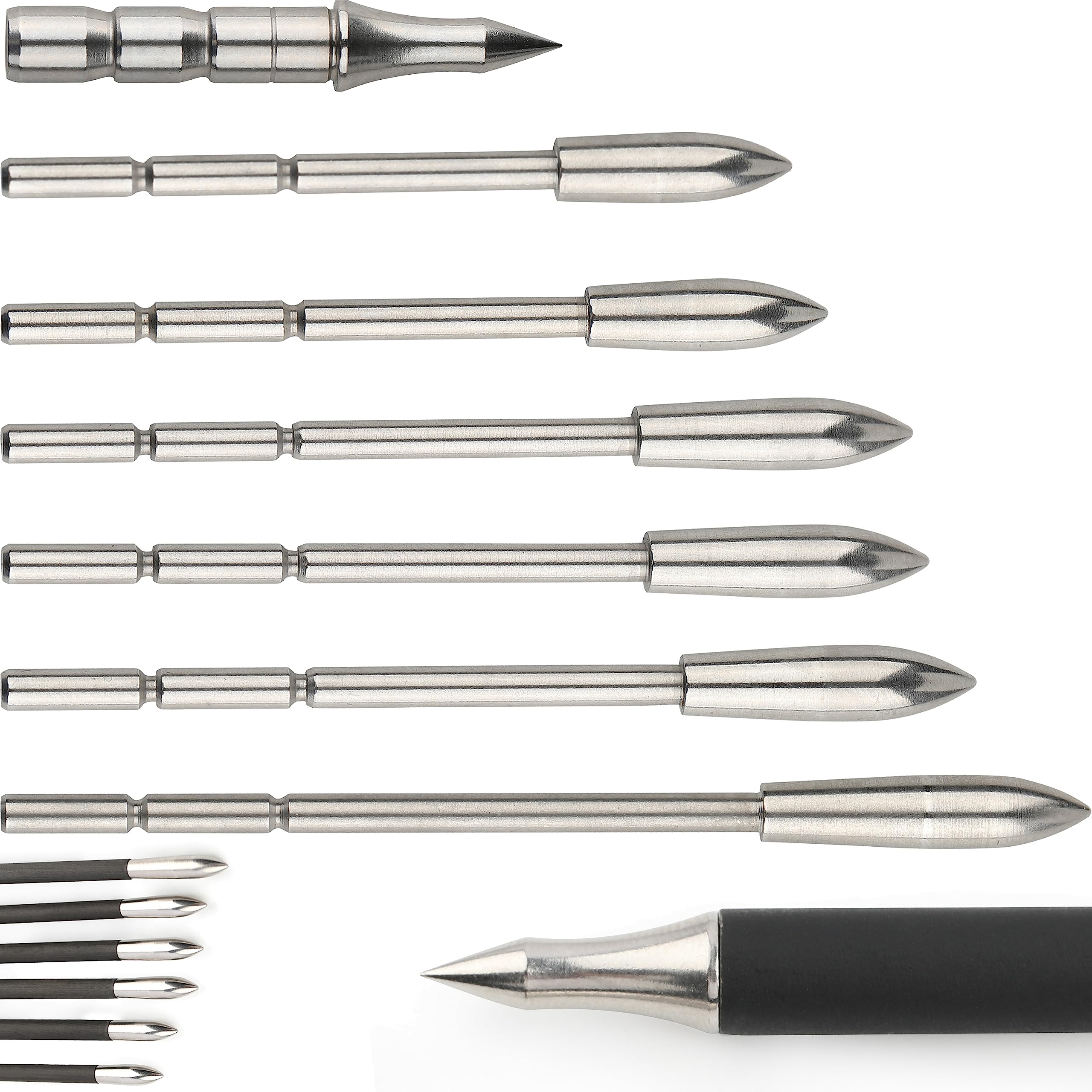 wolfman 12 PCS Tiro con L'Arco Punte di Freccia 100/125/150
