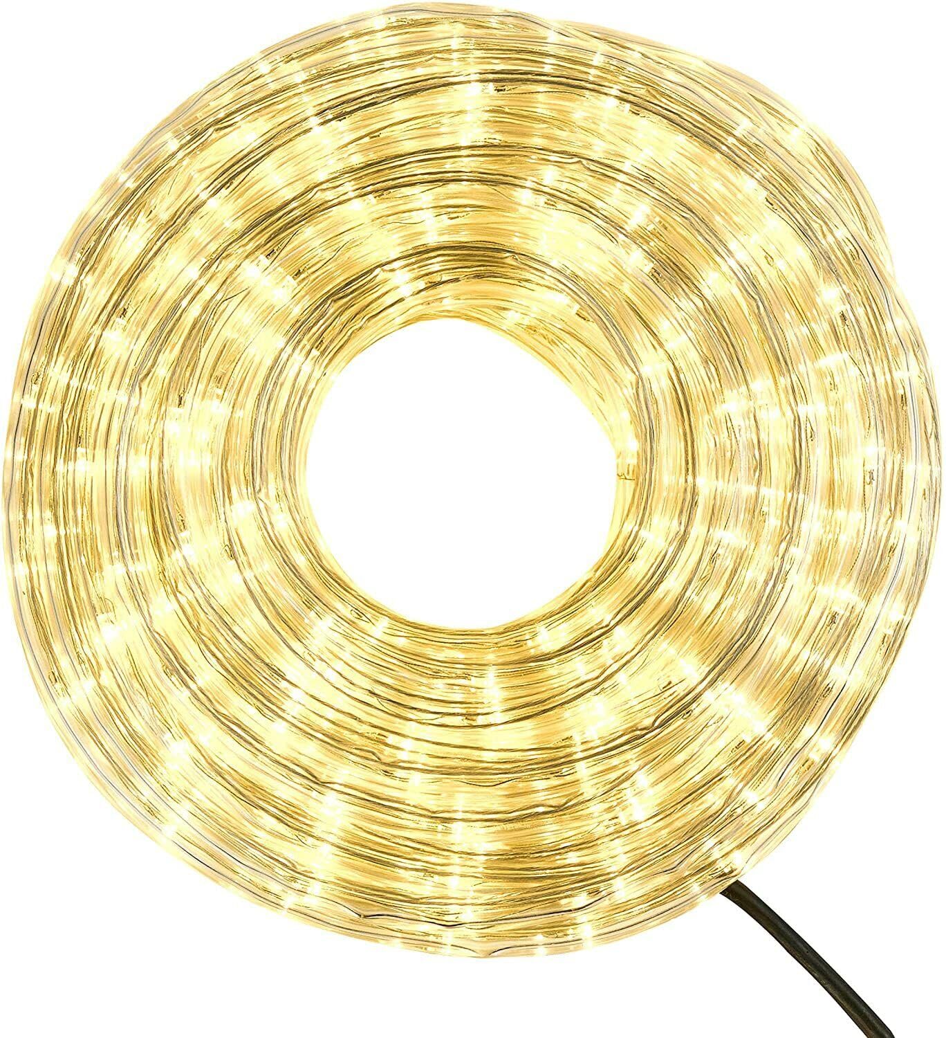 Deals TUBO LUMINOSO LED LUCI DI NATALE IMPERMEABILE ESTERNO (Bianco Caldo, 20 metri)